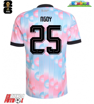 Bélgica Nathan Ngoy #25 Segunda Equipación Mundial 2026 Manga Corta Bélgica Nathan Ngoy #25 Segunda Equipación Mundial 2026 Manga Corta